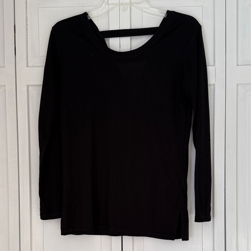 Athleta Black Long Sleeve Women's Top